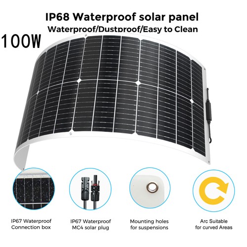 100w solarmodul flexible - solarmodul,