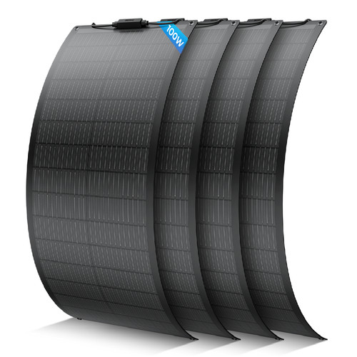 4x100w flexibel solarmodul - flexibel,