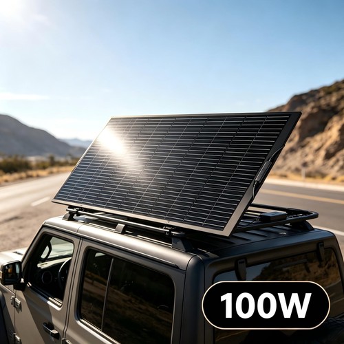100w solarmodul flexibel - 100w,