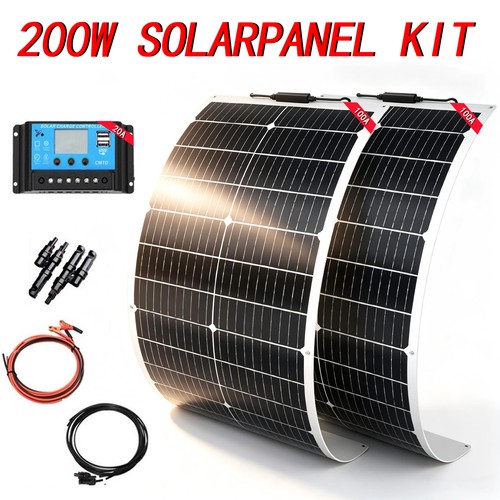 2x100w solarpanel kit - 2x100w, flexible