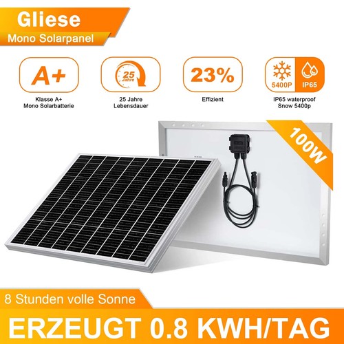 100w solarmodul solarpanel - 100w, pv