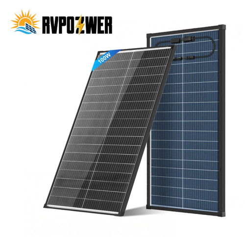 100w bifaziale solarpanel glas - 100w,