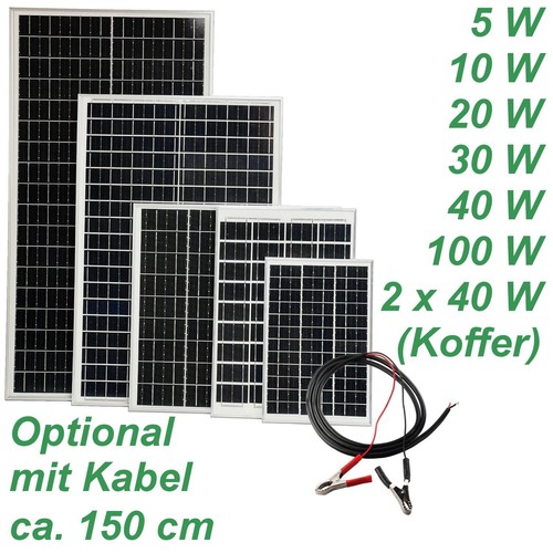 12v solarmodul 10w - 5w,
