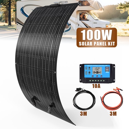 100w solarmodul flexibel - 100w,