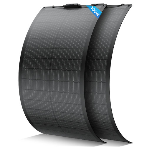 100w 12v flexibel solarmodul - flexibel,