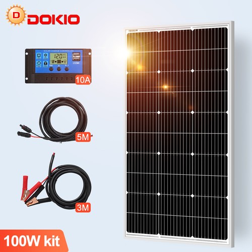 100 watt 12v solarpanel set - 12v,